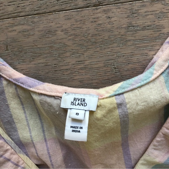 River Island Collared Stripe Blouse - Picture 3 of 12